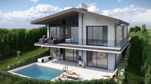 New built property, Panoramic view, Balaton property.  